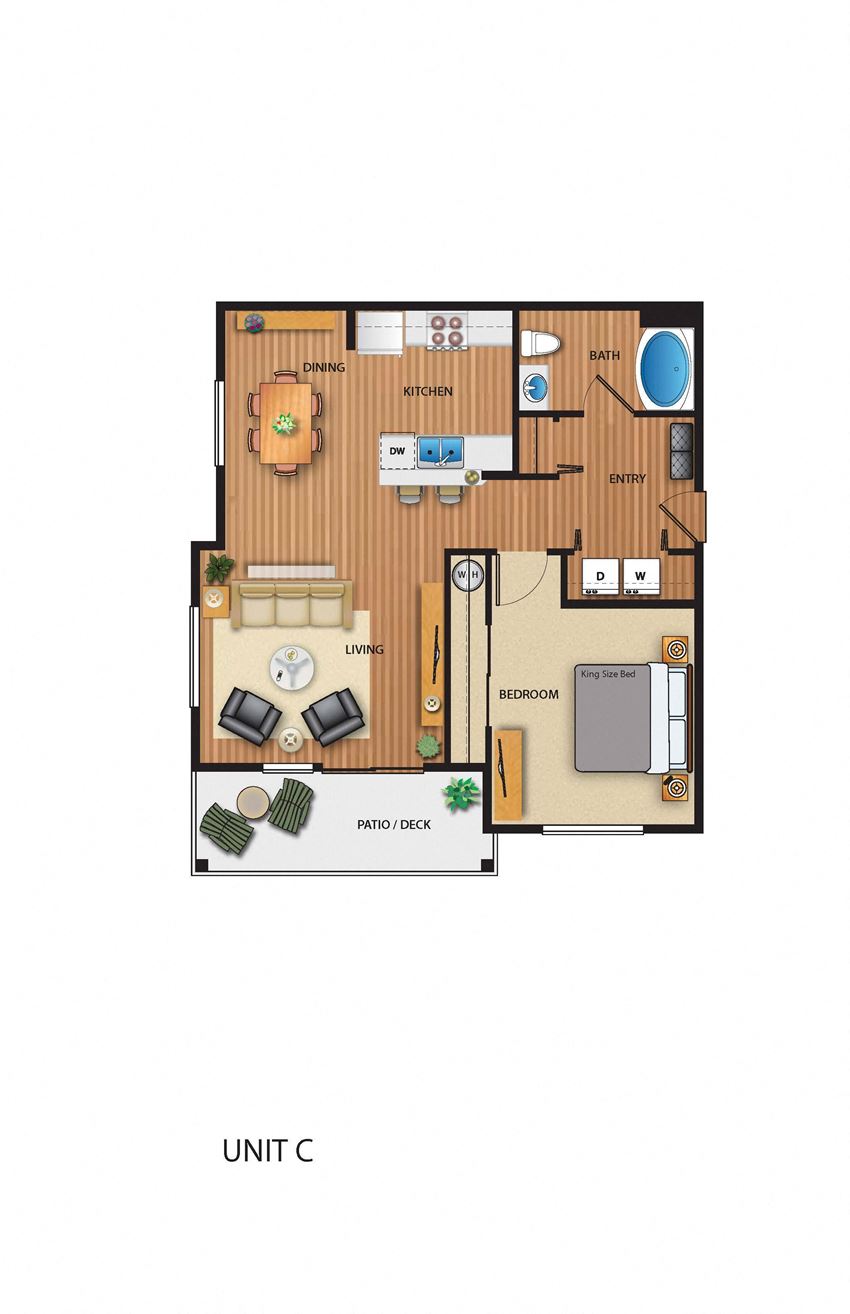 Park on 20th Apartments Woodland Floor Plan